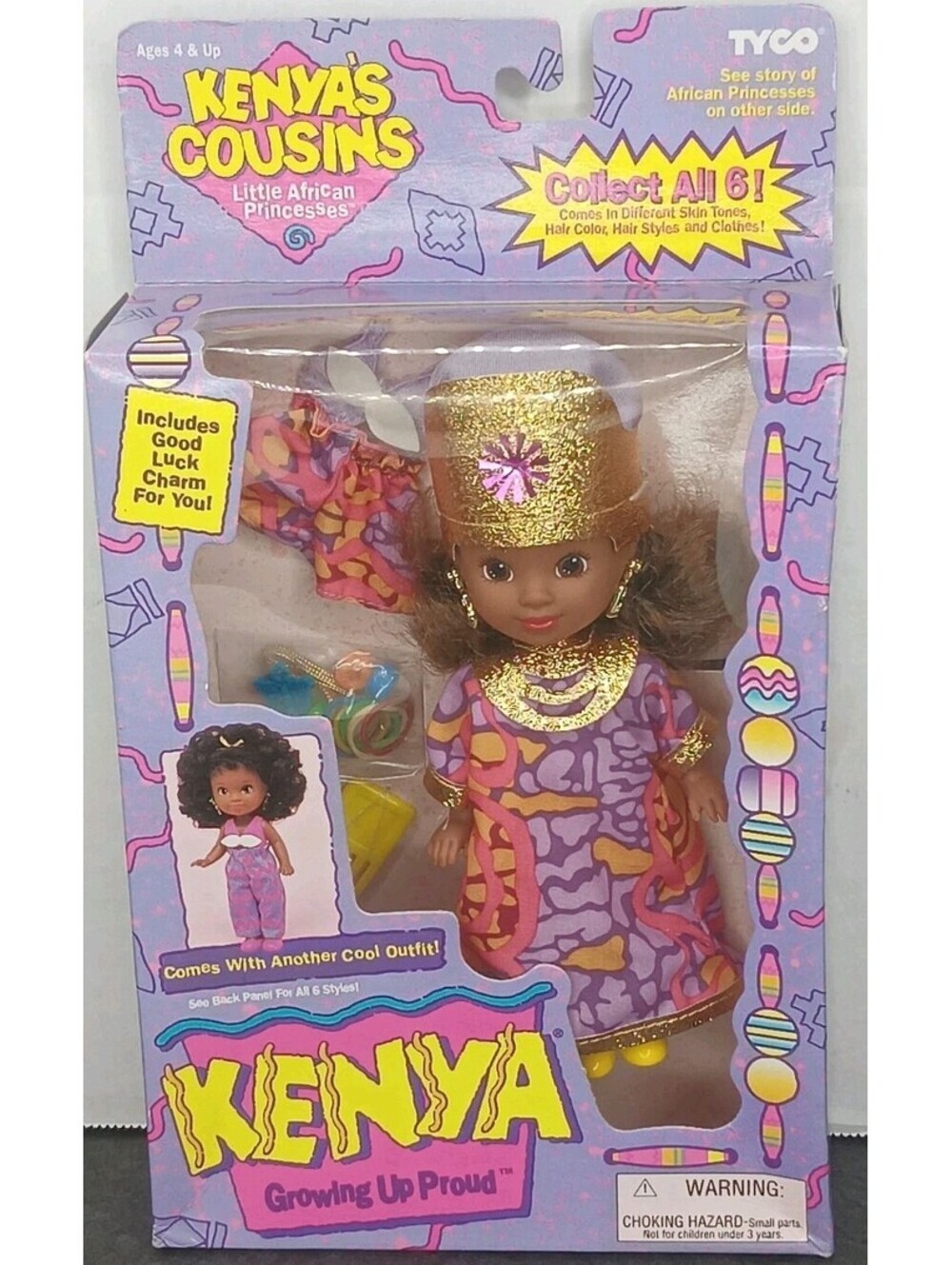 Vtg Tyco Kenya's Cousins Little Princess Baby Doll Sealed 1639-1